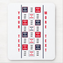 La protesta es una plantilla de logotipo patriótic