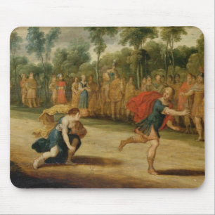 Alfombrilla De Ratón La raza de Atalanta y de Hippomenes (aceite en el