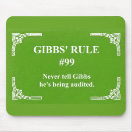 Alfombrilla De Ratón la regla 99 de Gibbs