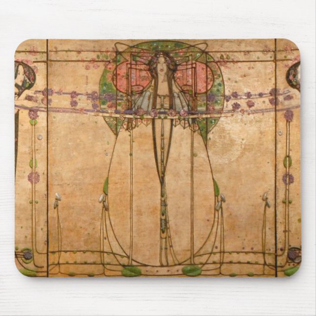 Alfombrilla De Ratón La Reina de Mayo - Margaret Macdonald Mackintosh (Frente)