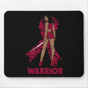Alfombrilla De Ratón La reina negra Melanin Burgunbon Sickle Cell Aw