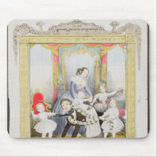 Alfombrilla De Ratón La reina y el Príncipe Alberto en casa