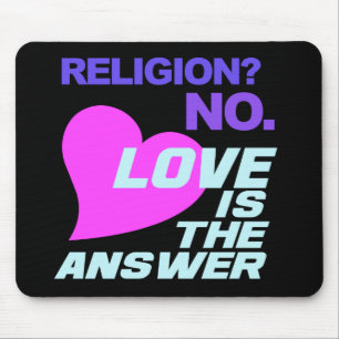 Alfombrilla De Ratón La religión y el amor