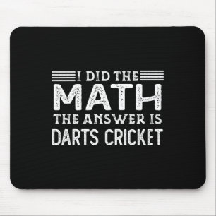 Alfombrilla De Ratón La respuesta es Darts Cricket divertido profesor d