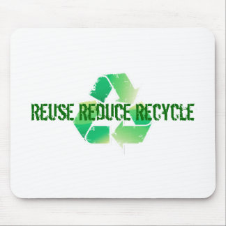 Alfombrilla De Ratón La reutilización reduce recicla