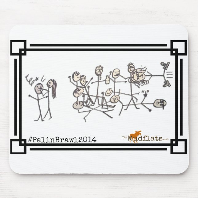 Alfombrilla De Ratón La reyerta de Palin, por Jeanne Devon (Frente)