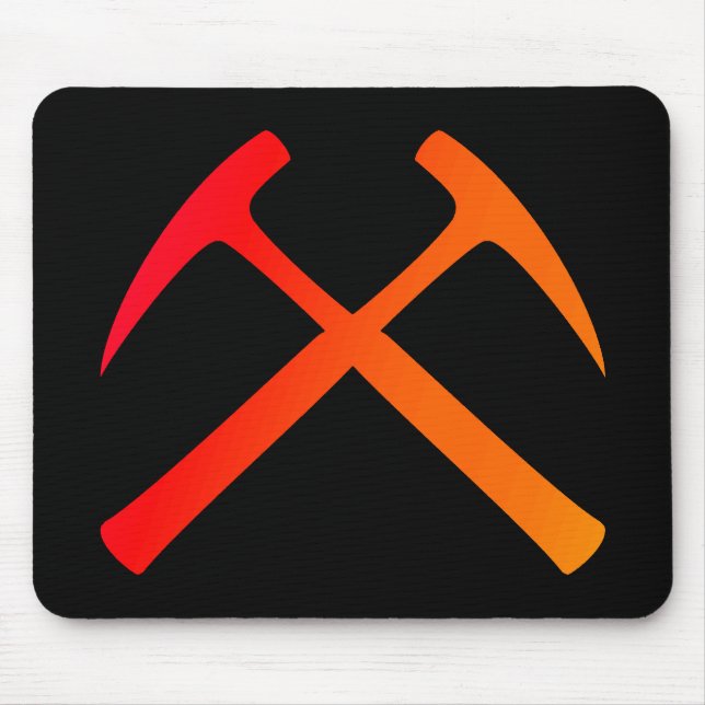 Alfombrilla De Ratón La roca cruzada martilla Mousepad (Frente)