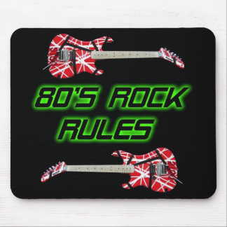 Alfombrilla De Ratón la roca de los años 80 gobierna Mousepad