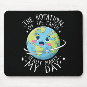 Alfombrilla De Ratón La Rotación De La Tierra En El Día De La Tierra Ha