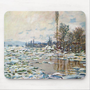 Alfombrilla De Ratón La rotura del hielo por Claude Monet