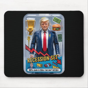 Alfombrilla De Ratón La sátira de Trump sobrevivió a la recesión caja d