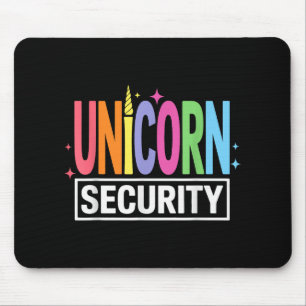 Alfombrilla De Ratón La seguridad de Unicorn Halloween Papá Hermano Dis