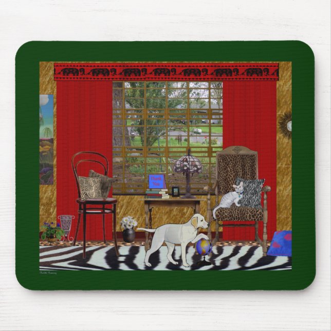 Alfombrilla De Ratón La selva/el jardín le agradece Mousepad (Frente)