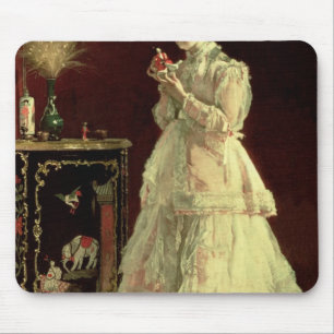 Alfombrilla De Ratón La señora en el rosa, 1867