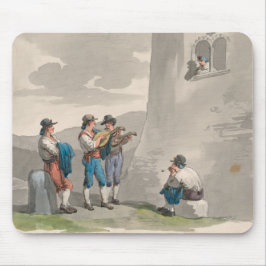 Alfombrilla De Ratón La Serenade (Canciones de Amor) (Escena romántica)