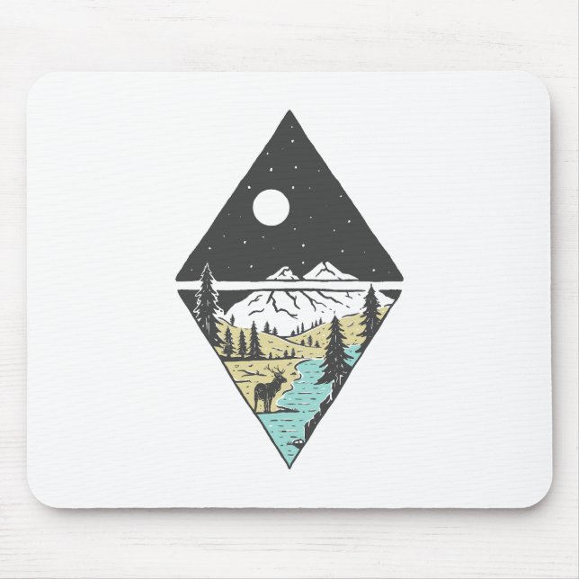 Alfombrilla De Ratón La serenidad de la naturaleza (Frente)