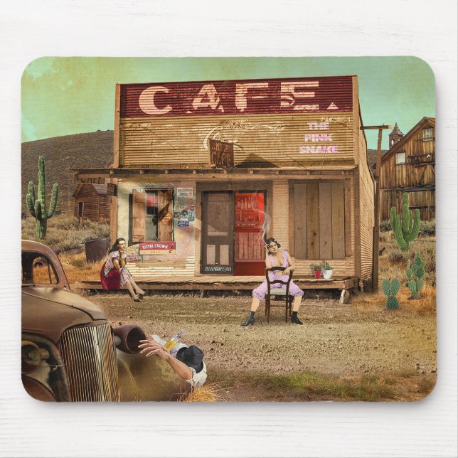 Alfombrilla De Ratón La serpiente rosa (Frente)