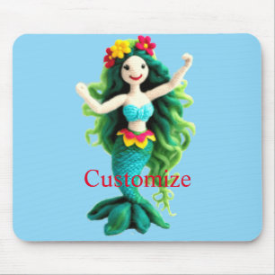 Alfombrilla De Ratón La sirena de cabello verde Thunder_Cove