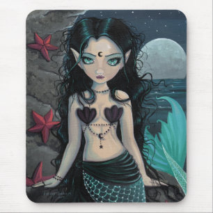 Alfombrilla De Ratón La sirena de la perla oscura Mousepad