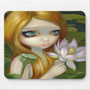 Alfombrilla De Ratón La "sirena que escoge Lotus florece" Mousepad
