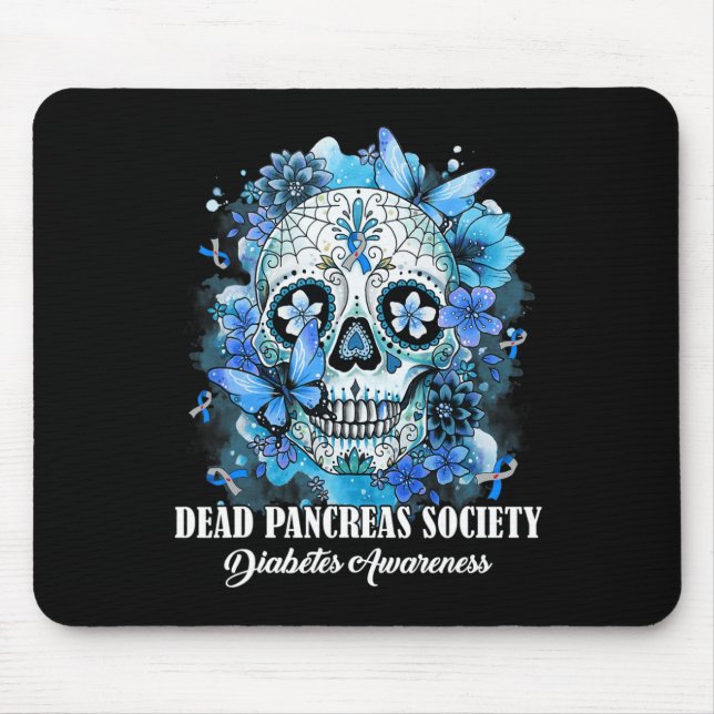 Alfombrilla De Ratón La sociedad del páncreas del cráneo del azúcar pro (Frente)