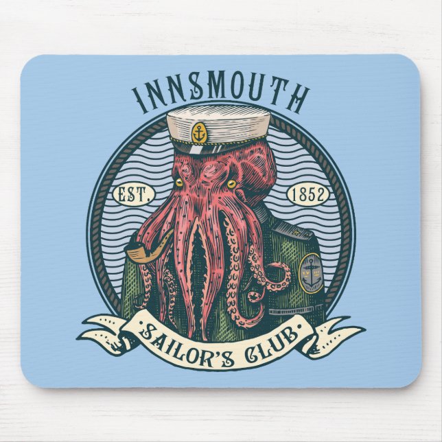 Alfombrilla De Ratón La sombra sobre la nave innsmouth Cthulhu Sailor (Frente)