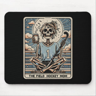 Alfombrilla De Ratón La tarjeta de tarot de la madre de hockey sobre hi