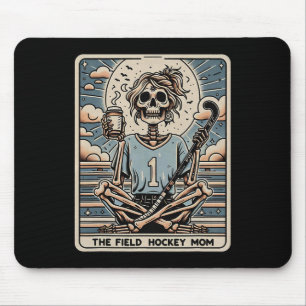 Alfombrilla De Ratón La tarjeta de tarot de la madre de hockey sobre hi