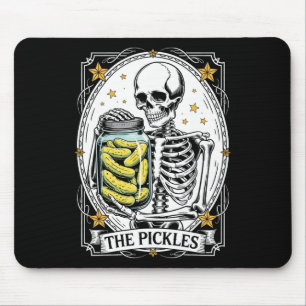 Alfombrilla De Ratón La tarjeta Tarot de Pickles Skeleton Canning Seaso