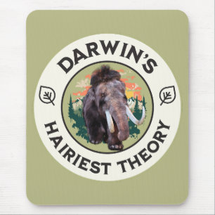 Alfombrilla De Ratón La teoría más peluda de Darwin Mamut lanudo