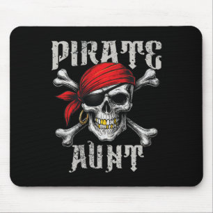 Alfombrilla De Ratón La Tía Del Pirata Jolly Roger Bandera Y Los Crossb