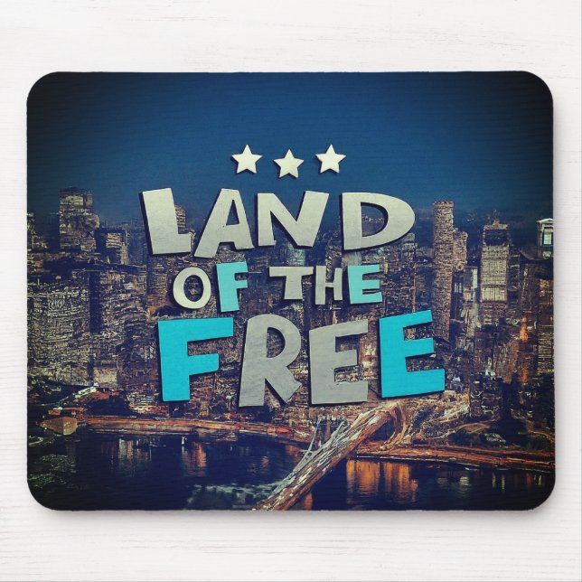 Alfombrilla De Ratón La tierra de los libres (Frente)