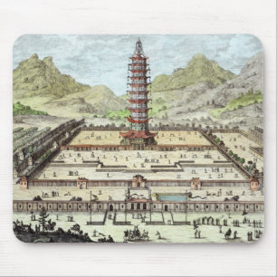 Alfombrilla De Ratón La torre de la porcelana de Nanking, platea 12 de