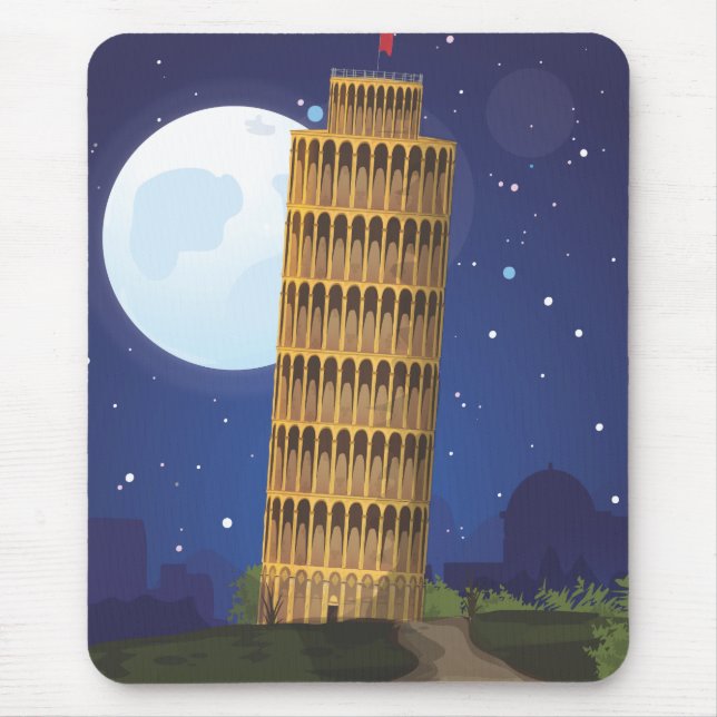 Alfombrilla De Ratón La Torre inclinada de Pisa (Frente)