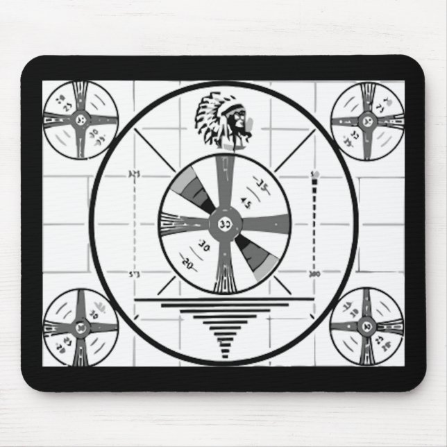 Alfombrilla De Ratón La TV firma apagado Mousepad (Frente)