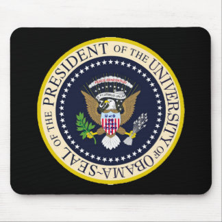 Alfombrilla De Ratón La universidad del sello presidencial de Obama