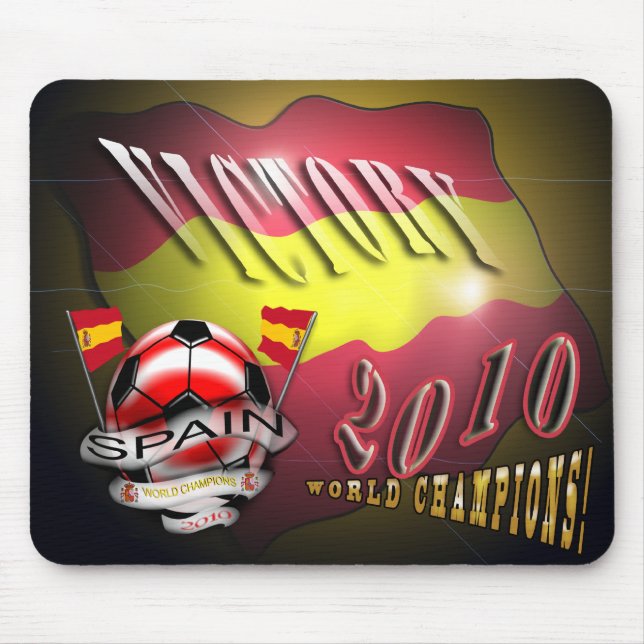 Alfombrilla De Ratón La victoria de España mundo de 2010 mundiales (Frente)