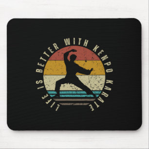 Alfombrilla De Ratón La Vida Americana De Kenpo Es Mejor Con Kenpo Kara