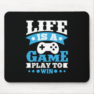 Alfombrilla De Ratón La Vida Del Regalo De Los Jugadores Es Un Juego