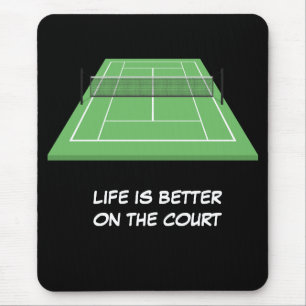 Alfombrilla De Ratón La vida del tenis es mejor en la cancha