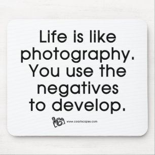 Alfombrilla De Ratón La vida es como fotografía