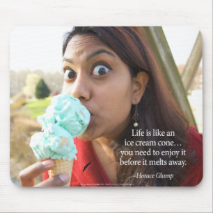 Alfombrilla De Ratón La vida es como un cono de helado…