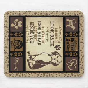 Alfombrilla De Ratón La Vida Es Mejor Con Beagle Dog Blanket,