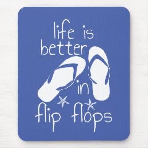 Alfombrilla De Ratón La Vida Es Mejor En Flip Flops