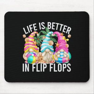 Alfombrilla De Ratón La Vida Es Mejor En Flip Flops Para El Sumario De 