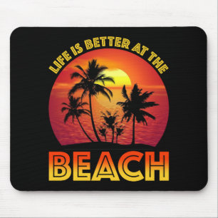 Alfombrilla De Ratón La Vida Es Mejor En La Playa