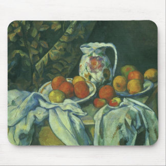Alfombrilla De Ratón La vida, la cortina y la cocina de Paul Cezanne