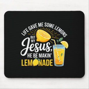 Alfombrilla De Ratón La vida me dio limones Jesús limonada divertido cr