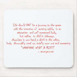 Alfombrilla De Ratón La vida no debería ser un viaje
