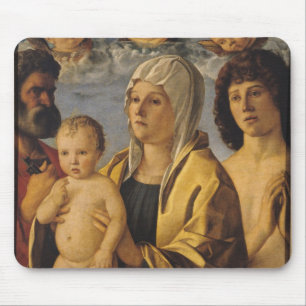 Alfombrilla De Ratón La Virgen y el niño con San Pedro y el St.